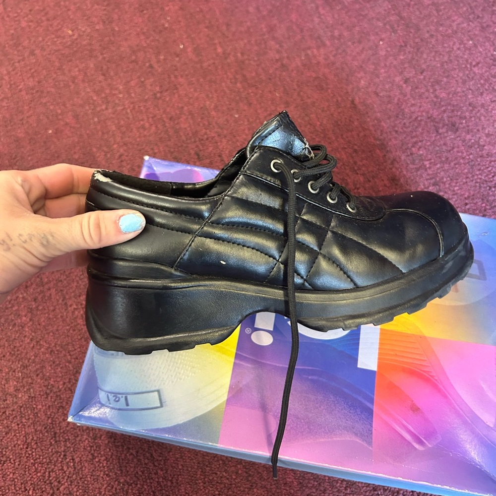 LEI Black Lace Up Boots for Women